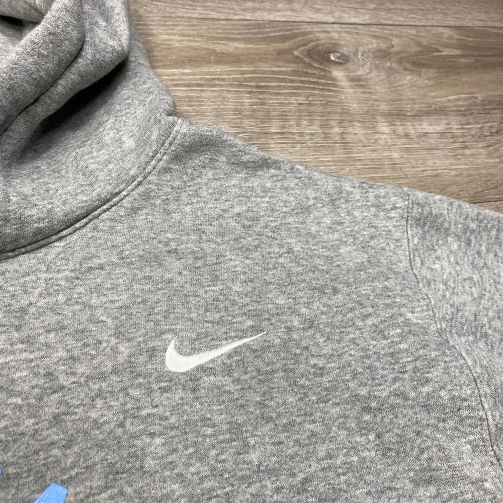 Nike Volleyball Hoodie Mens 2XL Gray Blue Graphic Pullover Fleece CJ1611-063
